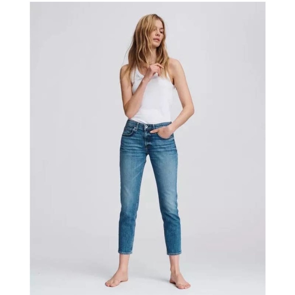 Rag & Bone Dre Low Rise Ankle Slim Boyfriend Jeans